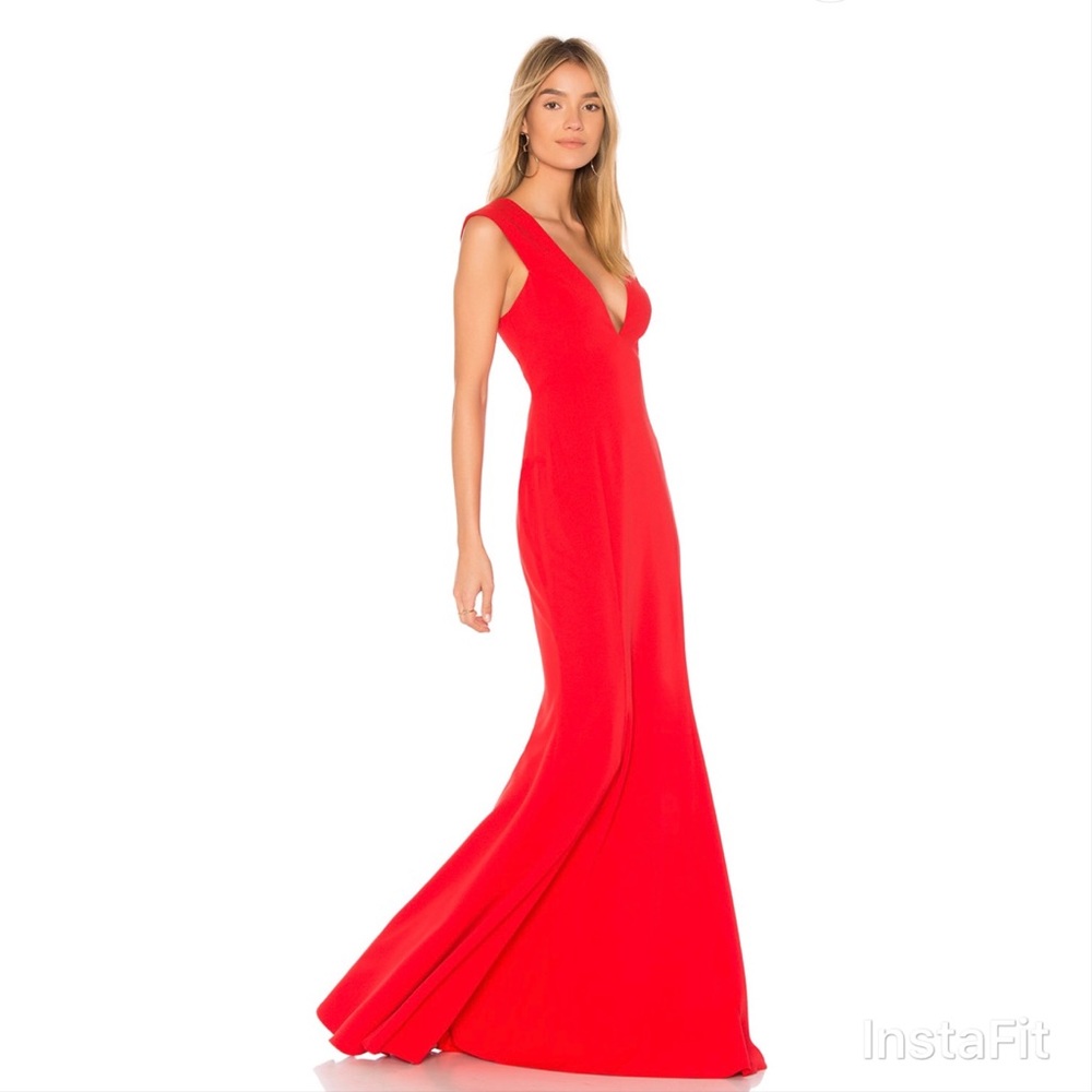 Jay Godfrey Victoria Gown Red Size 2